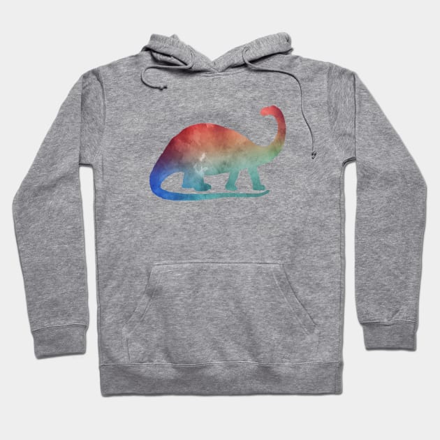 Brontosaurus Dinosaur Hoodie by TheJollyMarten